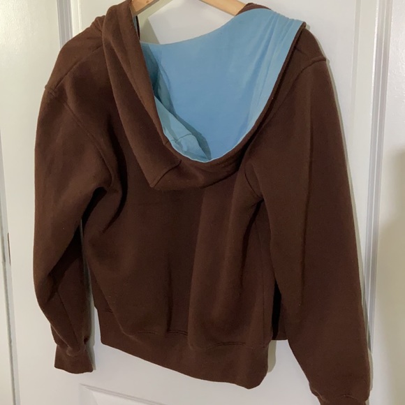 Brown jacket blue hood, embroidered Tupac - Picture 9 of 9